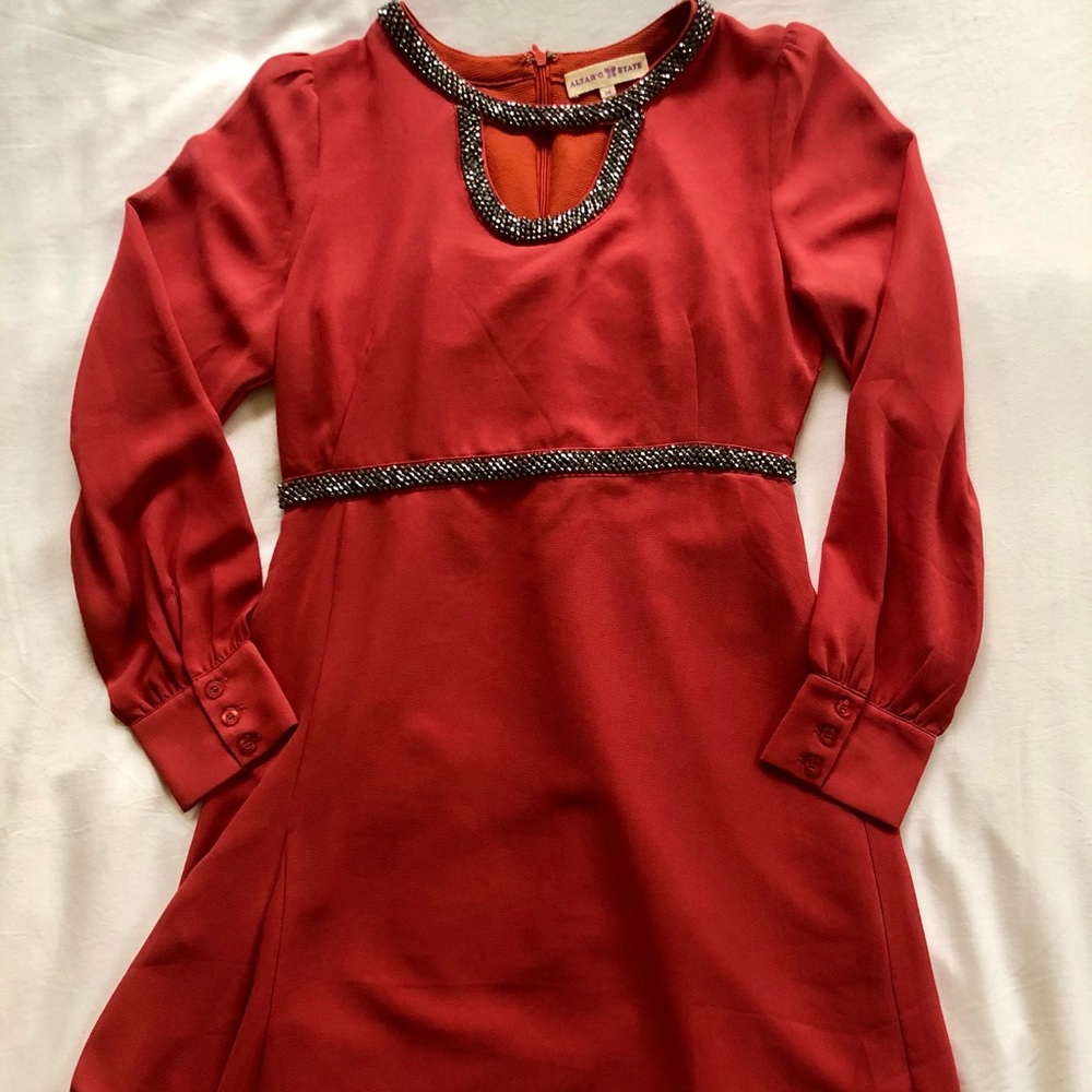 Dress with beaded detail